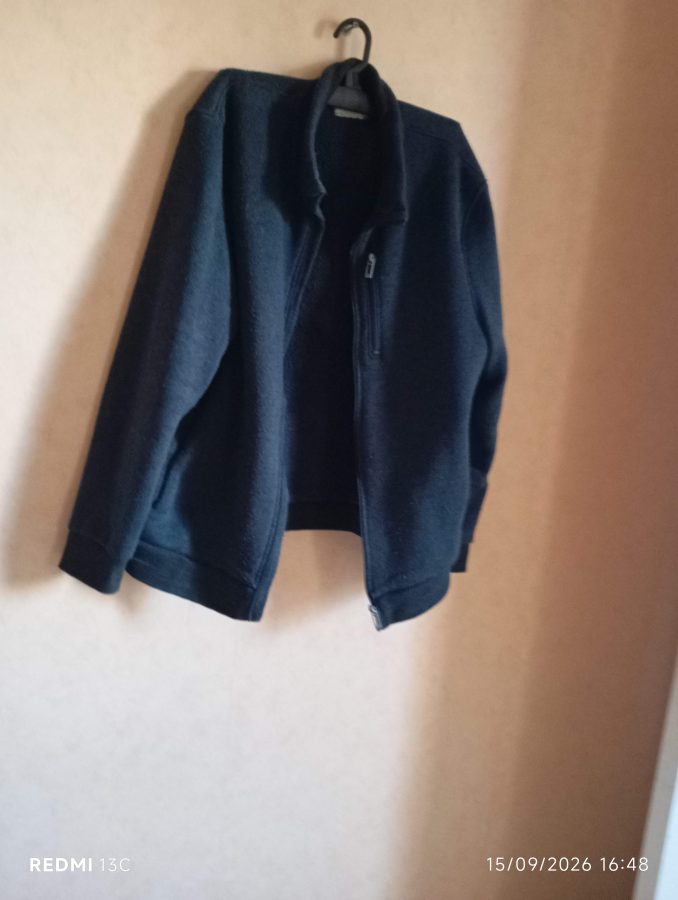 Veste zippée  fourrée bleue XL  C&A