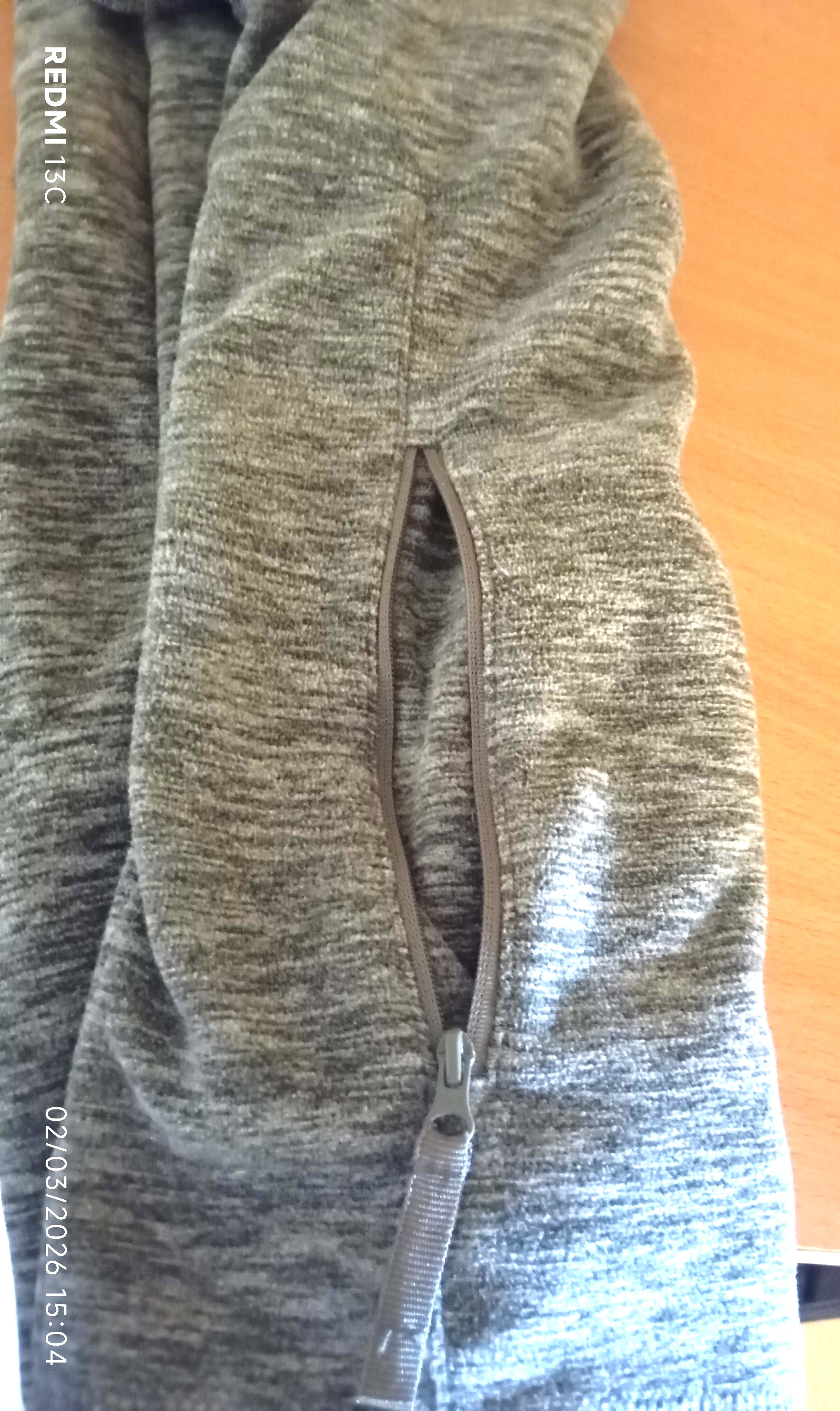 Veste polaire xl fin gris clair — photo 4