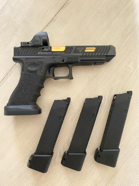 Glock 34 Combat Master ACIER John Wick 2 Taran Tactical licence officielle