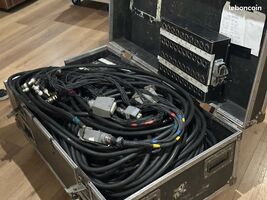 Multipaire 70m 40pairs (2 fois 20 pairs) - Harting avec flight case - 580 €
