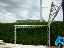 Structure aluminium Global Truss F33 triangulaire 3 points – portique complet – 