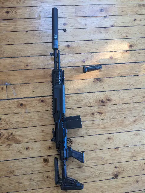 m14 ebr avec silencieux clipsable