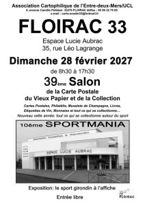 39 ème Salon de la carte postale + 10ème Sportmania