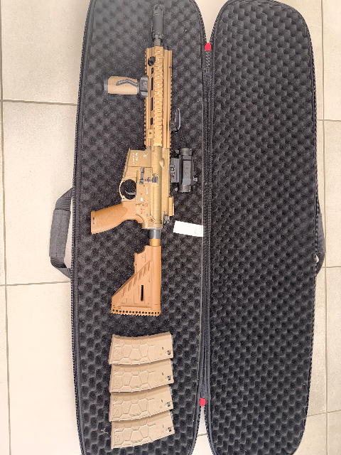 Réplique H&K416 A5 DE (RAL8000) UMAREX AEG Upgrade