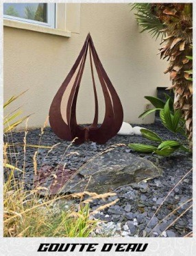 Goutte eau Acier Corten 2mm