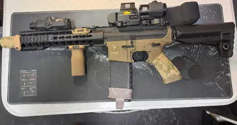 SAIGO DEFENSE KENJI LONG S TAN – UPGRADé – Eotech X3 – CONFIG Milsim + 7 CHARGEU