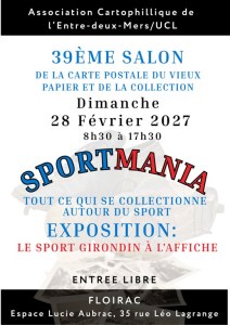 39ème Salon de la carte postale+Sportmania