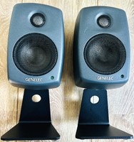 Moniteurs studio Genelec 8010A + pieds Genelec Z8010-320B - 350 €